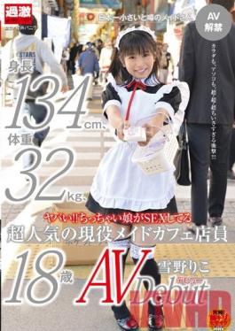 NHDTA-356 Studio Natural High 132cm Tall 32 kg Heavy Petite Girl Works at a Maid Cafe! Riko Yukino Makes her Debut on Pornography!