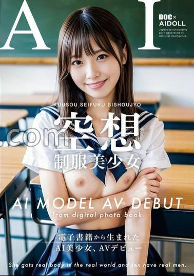 DAL-001 From The AI Photobook! Fantasy Uniformed Beautiful Girl AI MODEL AV DEBUT Small Tits #1 AI Beautiful Girl Born From An E-book Makes Her AV Debut