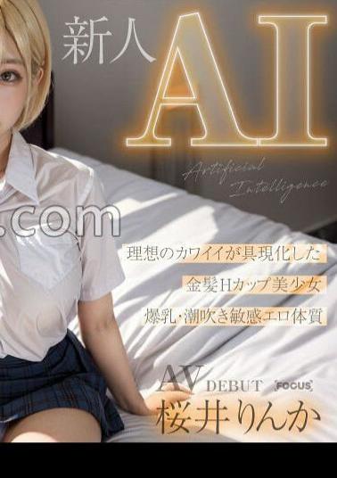 AIFOCS-002 New AI Birth Of An Orthodox Beautiful Girl Star, Blonde Hcup Rinka Sakurai